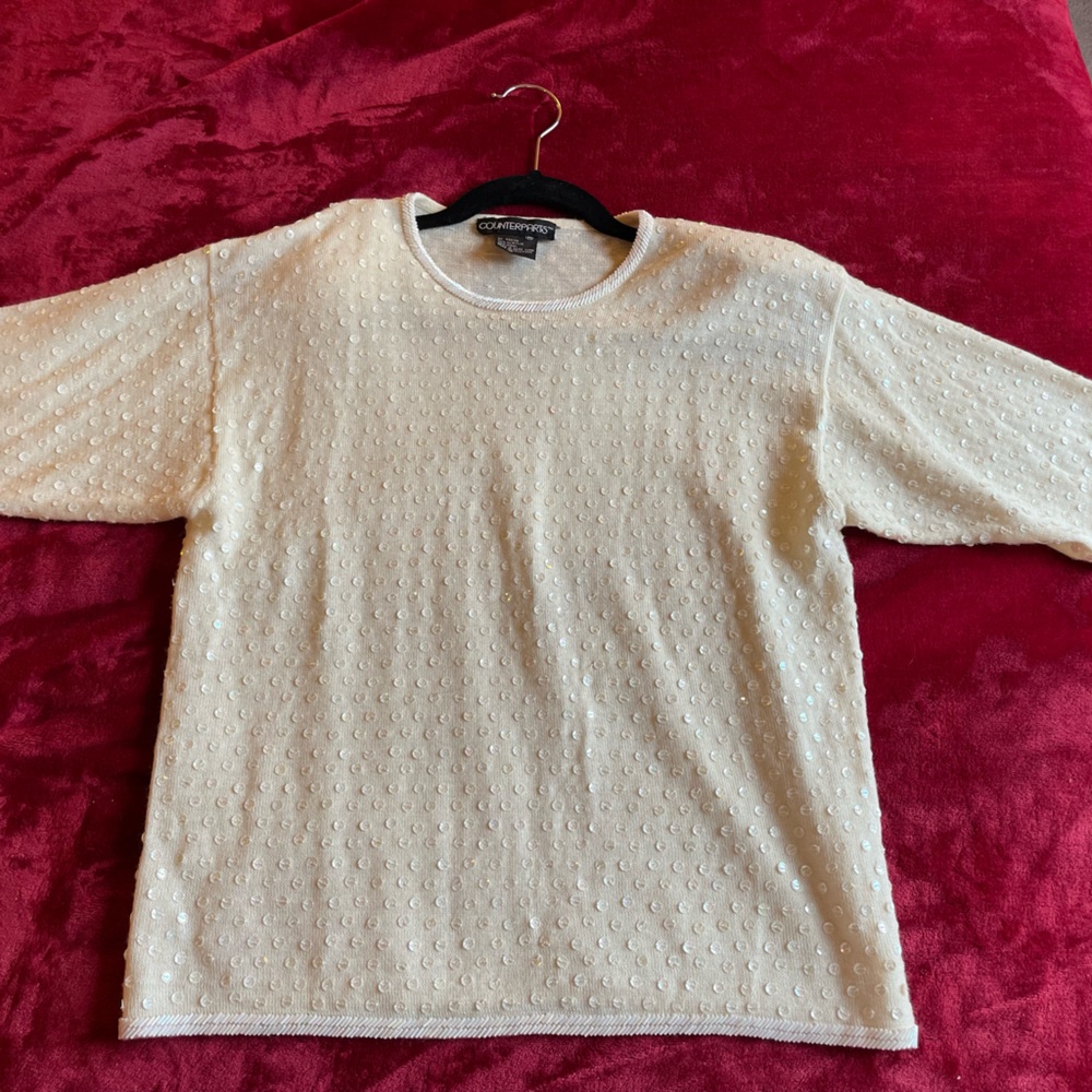 Ladies sequin beaded top